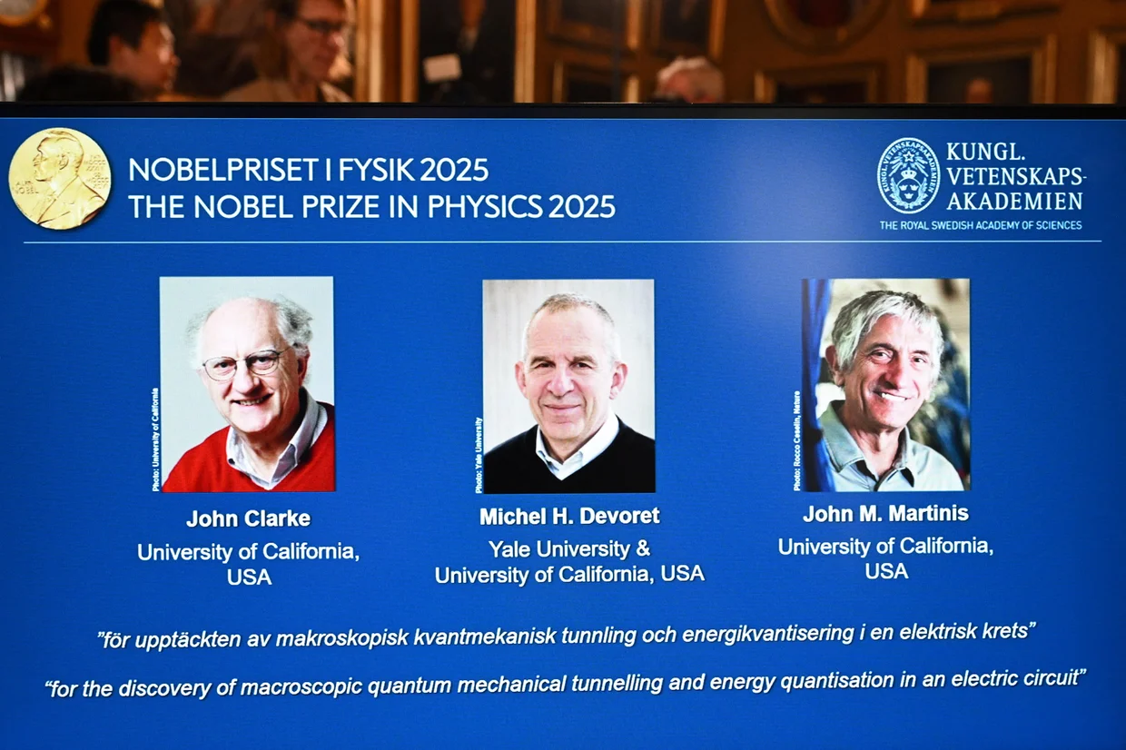 جایزه نوبل فیزیک به 3 دانشمند مستقر در ایالات متحده برای کار بر روی فناوری کوانتومی تعلق گرفت