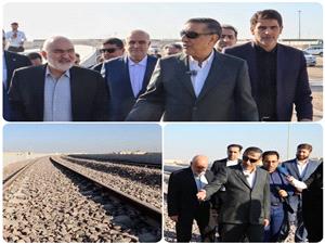 شتاب در اتصال خط ريلي شلمچه ـ بصره با حضور معاون اجرايي رئيسجمهور