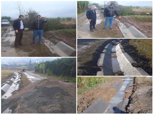 اجراي پروژه احداث کانال بتني (لاينينگ) در روستاي شيردارکلا شهرستان بابل