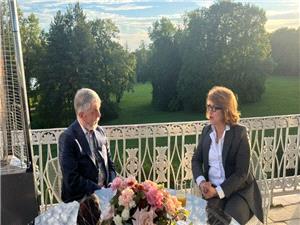 دیدار وزیران فرهنگ ایران و تاجیکستان در سنپترزبورگ