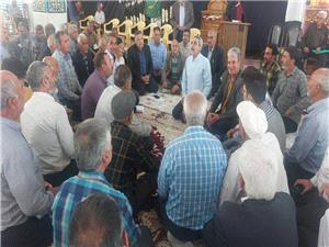 ديدار جمعي از کشاورزان و اهالي روستاهاي اصفهان با عباس مقتدايي