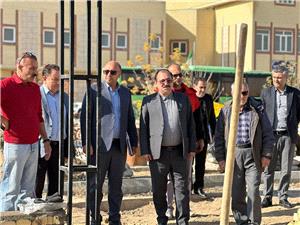 بازديد پاکمهر از پروژههاي عمراني دانشگاه و ديدار با رئيس دانشگاه ملي و مهارت خراسان شمالي