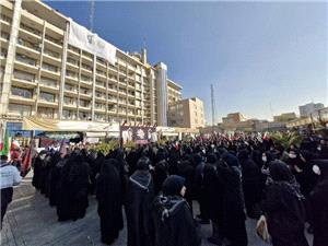 نمايش اقتدار بزرگترين اجتماع بسيجيان شهرداري تهران