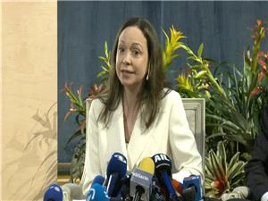 Venezuela’s Machado taunts Maduro government after dramatic exit to Oslo