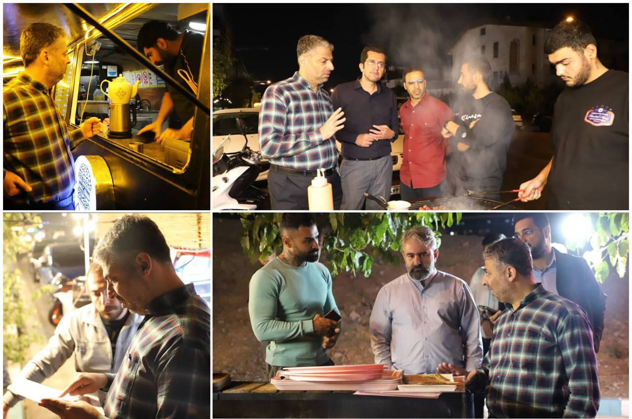 بازديد مديرعامل شرکت ساماندهي صنايع و مشاغل شهر از ون‌کافه‌هاي منطقه دو