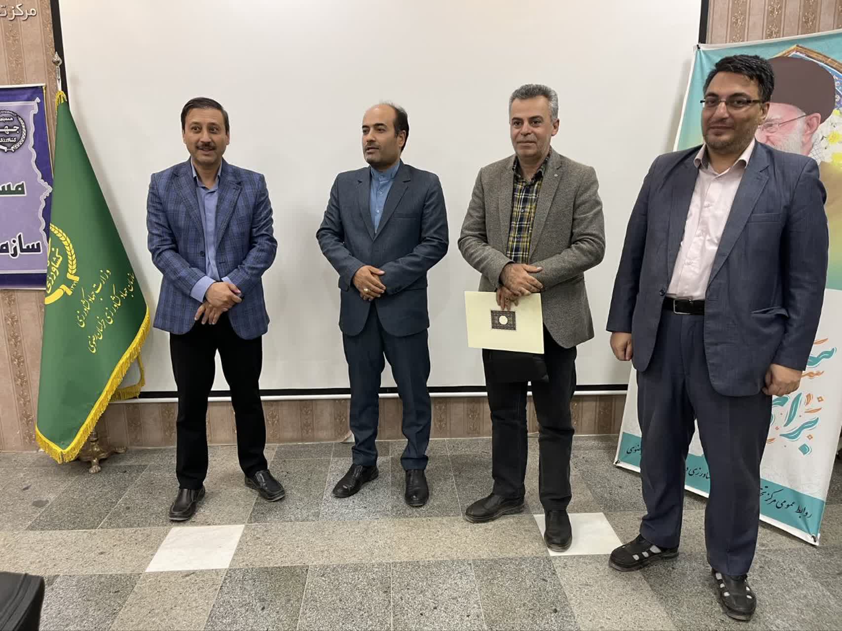 روابط عمومي جهادکشاورزي نيشابور رتبه اول استان را کسب کرد