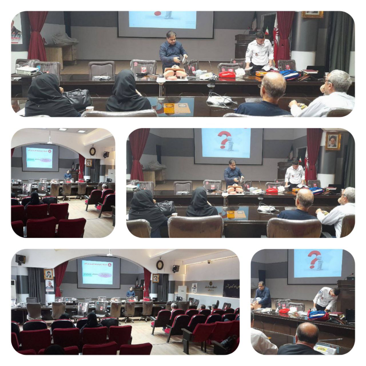 کارگاه بازآموزي مهارت هاي باليني ؛ احياي قلبي ريوي، اداره راه هوايي و مراقبت هاي اورژانس براي پزشکان و کادر درمان مراکز بهداشتي شهري شهرستان بابل