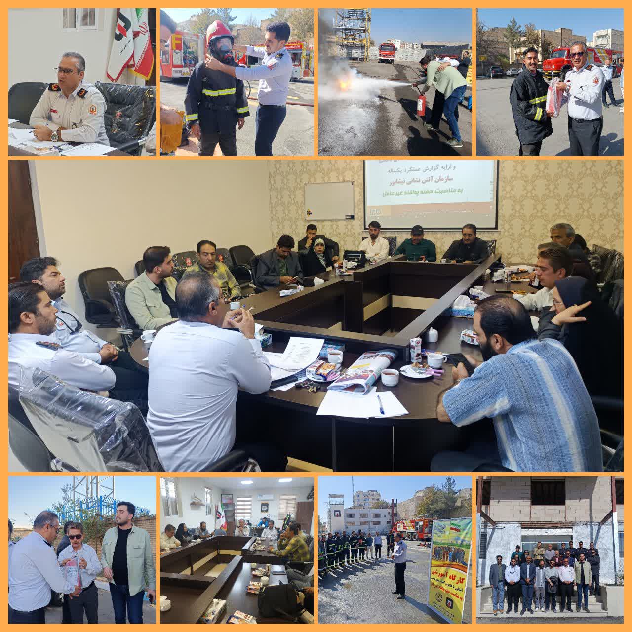 کمبود نيروي عملياتي ورزيده و تجهيزات فني  دو چالش مهم آتش نشاني نيشابور