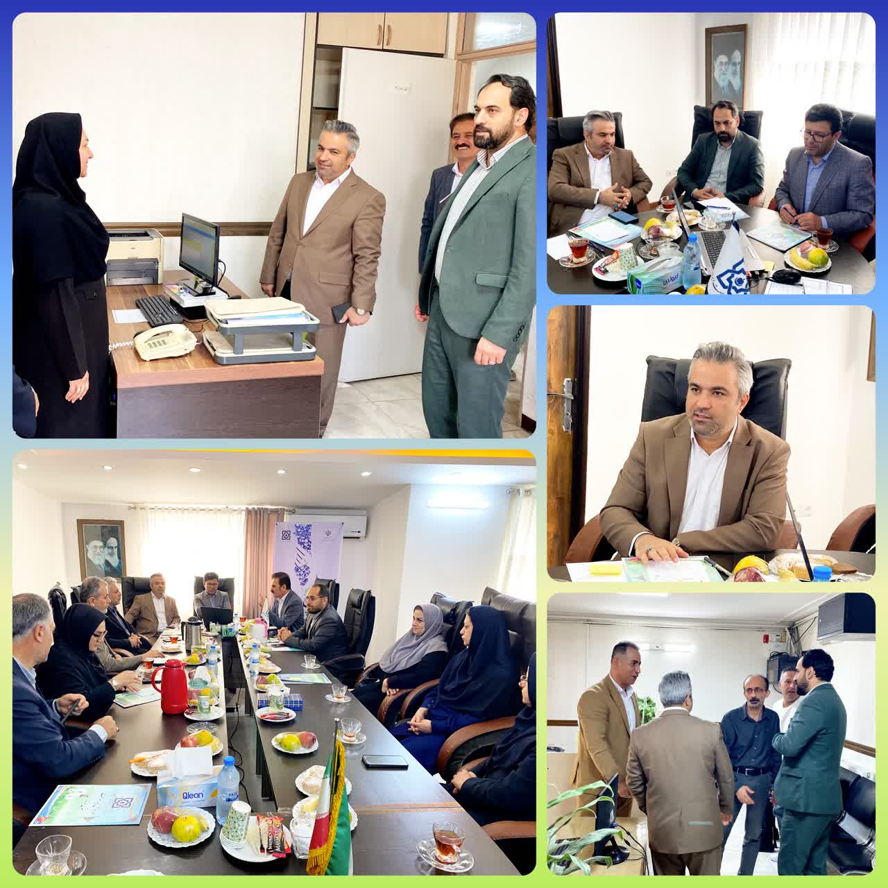 حضور فرماندار قائم‌شهر و نمايندگان مجلس در اداره بيمه سلامت شهرستان به مناسبت هفته بيمه سلامت