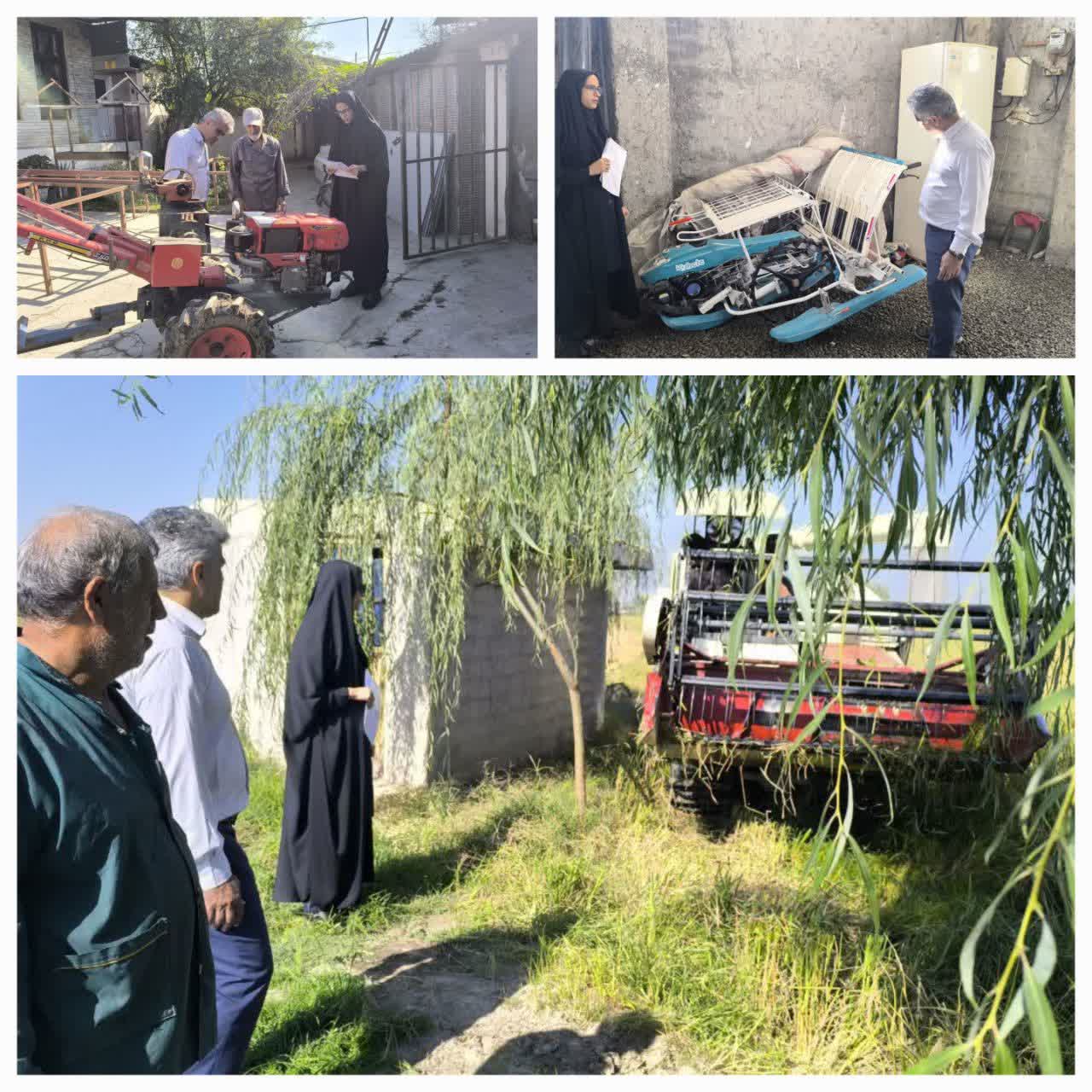 بازديد و راستي‌آزمايي ادوات کشاورزي واگذارشده با تسهيلات در بابل