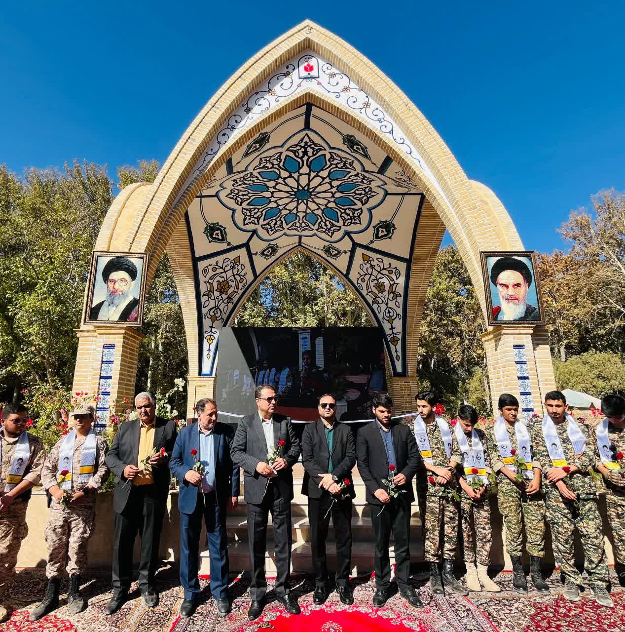 المان شهيد گمنام در اردوگاه  کشوري باغرود نيشاببور رونمايي شد