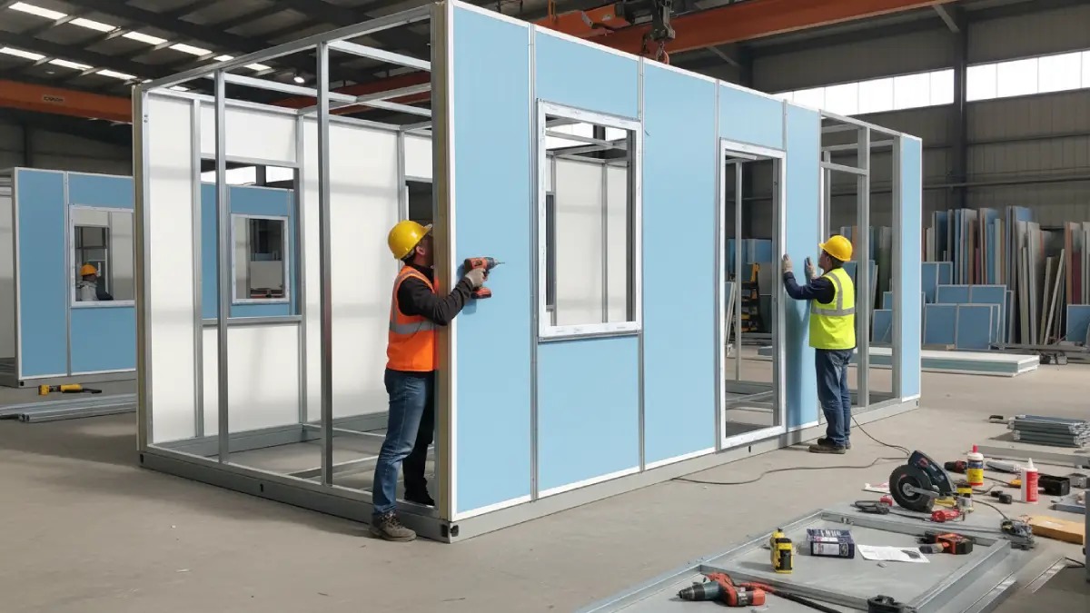 ساخت کانکس با ساندویچ پانل