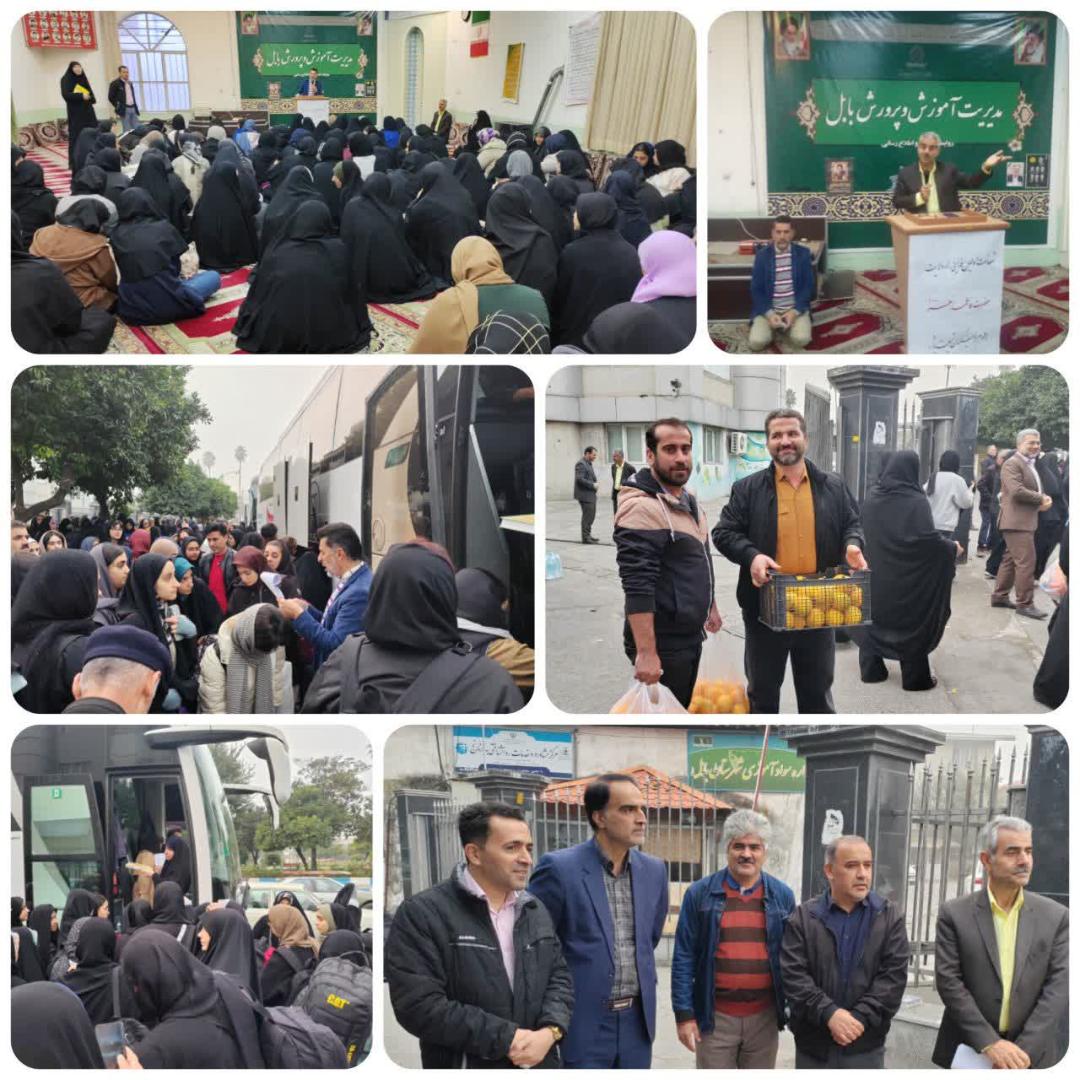 اعزام 120 دانش‌آموز دختر بابلي به اردوي راهيان نور در قالب دومين کاروان