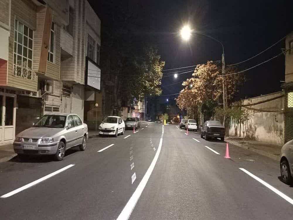 ايمن‌سازي گسترده معابر و اجراي بيش از 50 کيلومتر خط‌کشي در سطح حوزه منطقه 4 تبريز