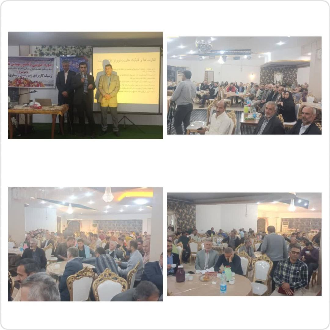 برگزاري دوره آموزشي ژنتيک کاربردي زنبورعسل و بيماري‌هاي مرتبط در بخش بندپي شرق شهرستان بابل?