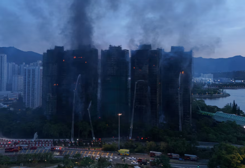 چین پس از آتش سوزی مرگبار هنگ کنگ کمپین بازرسی برج ها را آغاز کرد
