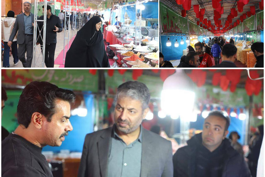 بازديد مديرعامل شرکت ساماندهي از بازارچه يلدايي صد دانه ياقوت در فرهنگسراي اشراق