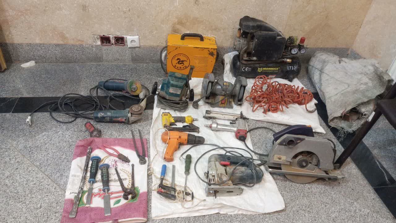 دستگيري متهم به سرقت وسايل از کارگاه‌هاي صنعتي نيشابور