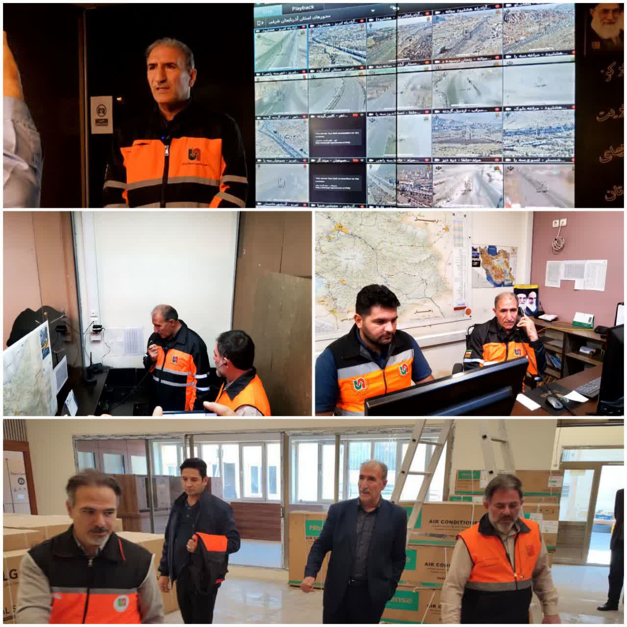 برگزاري رزمايش ارتباط بي سيم در محورهاي مواصلاتي آذربايجان شرقي