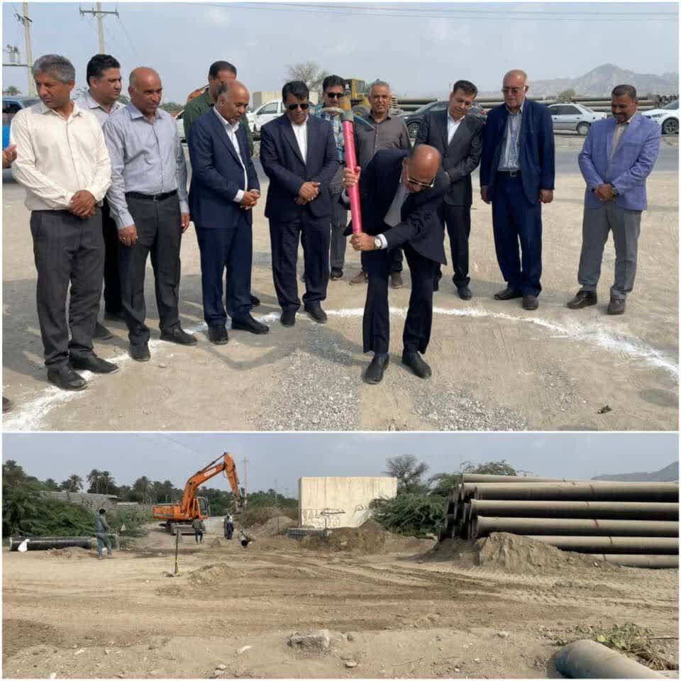 کلنگ‌زني پروژه آبرساني به روستاهاي شمال ميناب با اعتبار 100 ميليارد تومان به همت هاشمي