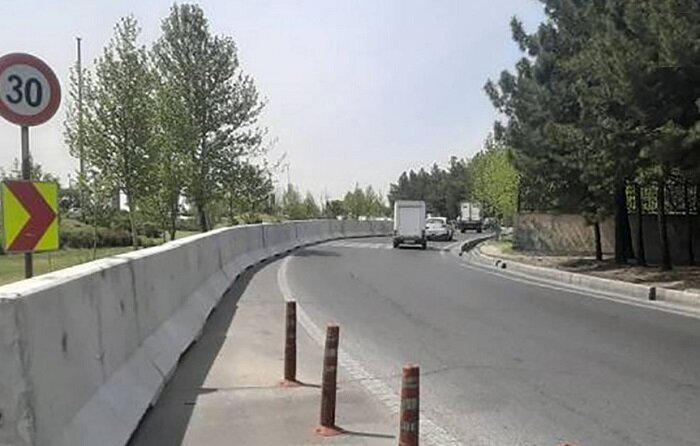 جايگزيني 10 کيلومتر نيوجرسي به‌جاي گاردريل در بزرگراه شهيد چمران