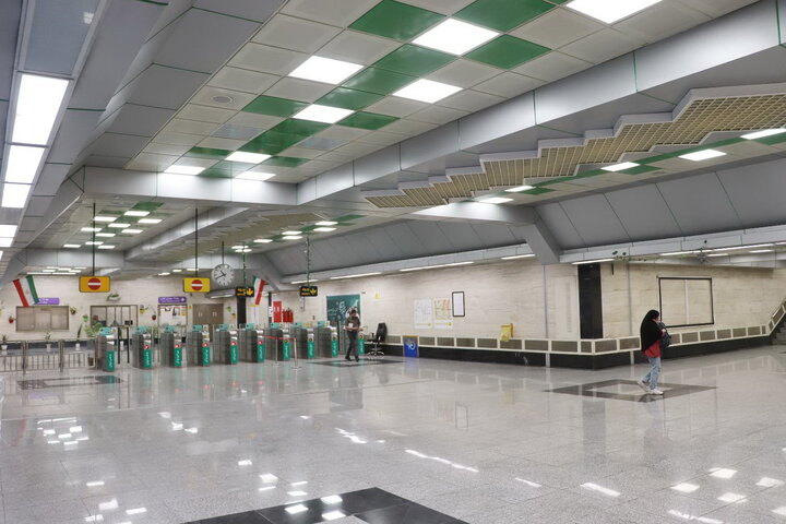 ورودي جنوبي ايستگاه مترو هلال احمر، بزودي افتتاح مي‌شود