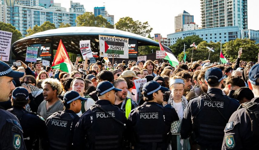 پلیس استرالیا تظاهرات حامیان فلسطین را در سیدنی سرکوب کرد