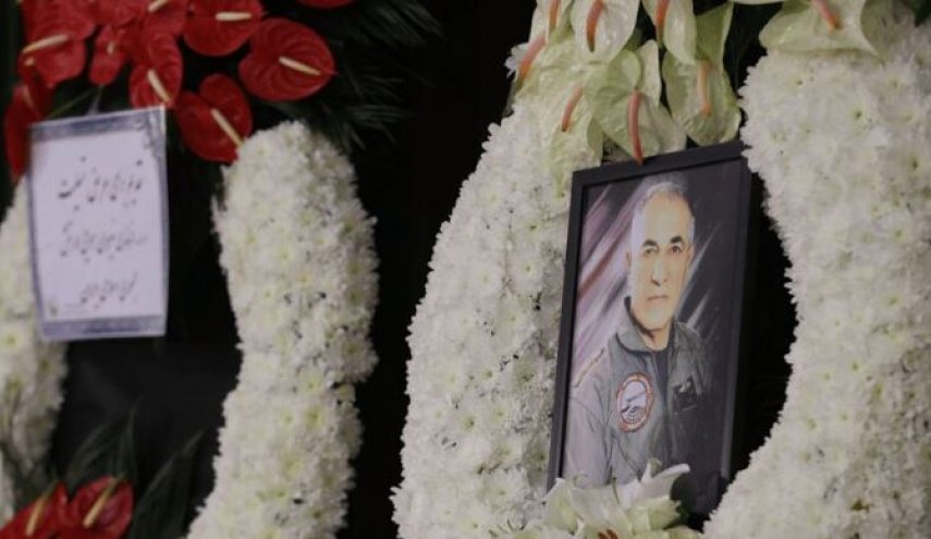 شرکت بقائی در مراسم یادبود مرحوم سرهنگ خلبان لوتر یادگاری