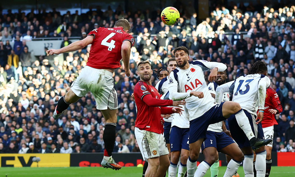 De Ligt`s last-gasp equaliser earns Man United 2-2 draw at Spurs