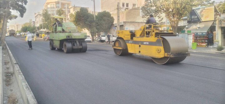 56 هزار تن آسفالت‌ريزي و بهسازي معابر در منطقه 4