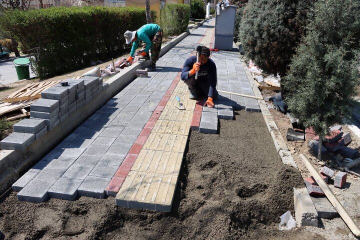 احداث پیاده‌روسازی 800 متر مربعی در معابر منتهی به ورزشگاه آزادی