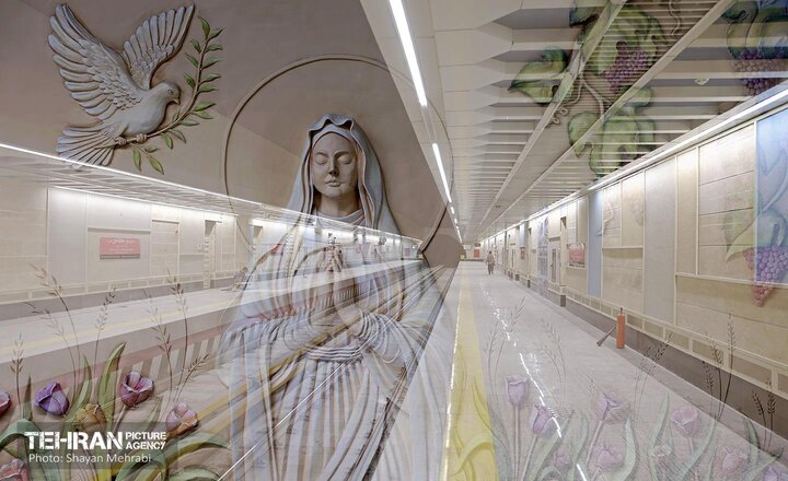 جزئياتي از آيين افتتاح ايستگاه مريم مقدس (س)