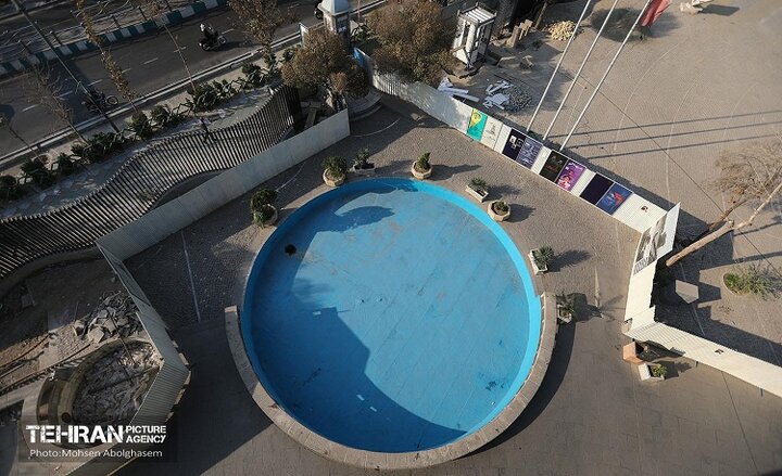 ادامه عمليات محوطه‌سازي و ساماندهي اطراف تئاتر شهر پس از حواشي رسانه‌اي اخير