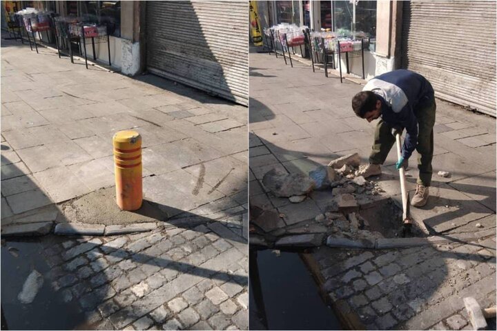 تسريع در بازسازي و بهسازي پيادهروهاي معابر اصلي ناحيه 2 منطقه 11